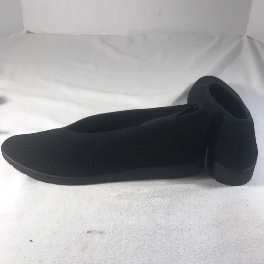 Eileen Fisher Women’s Black Heaven Knit Wedge Ballet Slip-On Flats Size 10